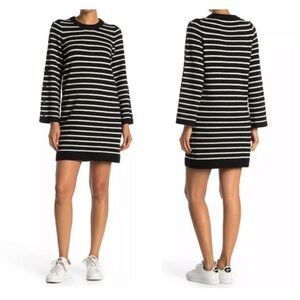 NEW Madewell Button Sleeve Sweater Dress M